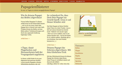 Desktop Screenshot of papageienfluesterer.com